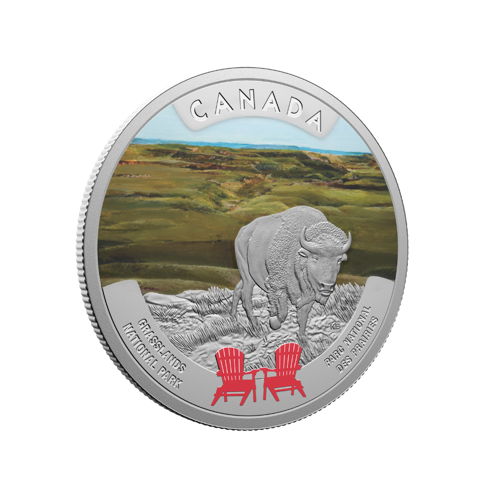 Canada’s National Parks Grasslands National Park 1 Oz Fine Silver Coin