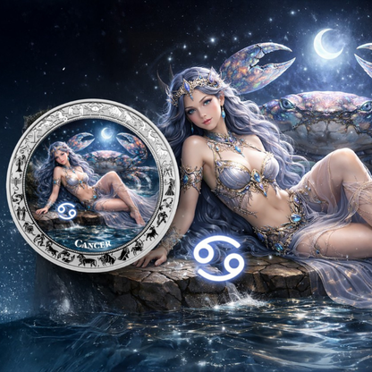 Cancer Goddesses Zodiac series 1 Oz Silver Coin 2026 PopCoins