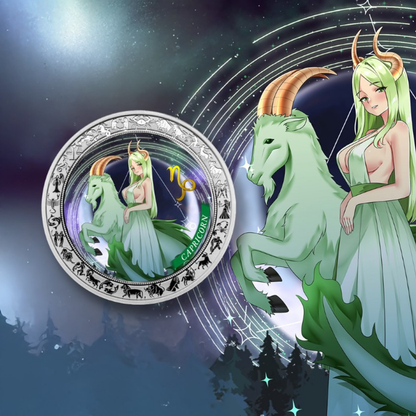 Capricorn Anime Zodiac series 1 Oz Silver Coin 2025 popcoins