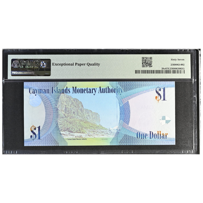 Cayman Islands 1 Dollar 2010 Pick 38c Superb Gem UNC 67 EPQ