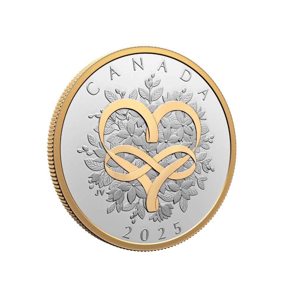Celebrate Love 1 Oz Fine Silver Coin 2025 Canada