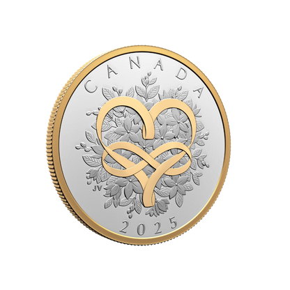 Celebrate Love 1 Oz Fine Silver Coin 2025 Canada