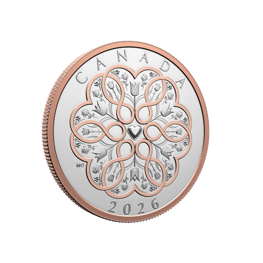 Celebrate Love 1 Oz Fine Silver Coin Canada 2026 ROYAL CANADIAN MINT