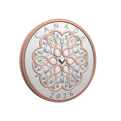 Celebrate Love 1 Oz Fine Silver Coin Canada 2026 ROYAL CANADIAN MINT