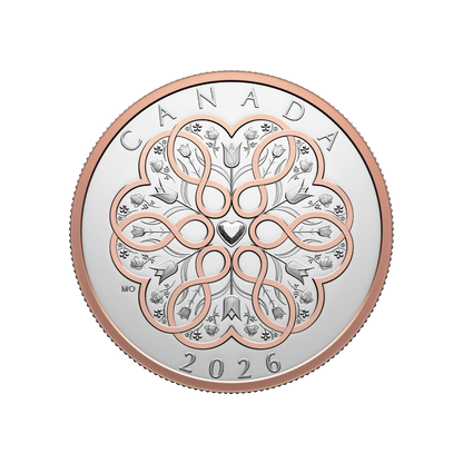 Celebrate Love 1 Oz Fine Silver Coin Canada 2026 ROYAL CANADIAN MINT