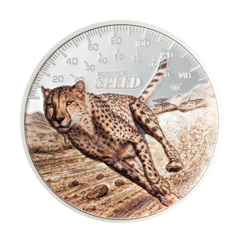 Cheetah Born for Speed 1 Oz Silver Coin 2027 CIT COIN INVEST AG