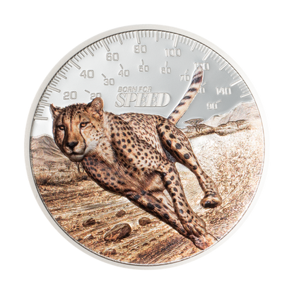 Cheetah Born for Speed 1 Oz Silver Coin 2027 CIT COIN INVEST AG