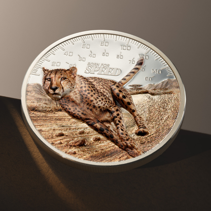 Cheetah Born for Speed 1 Oz Silver Coin 2027 CIT COIN INVEST AG