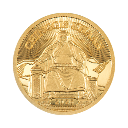 Chinggis Khaan 0.5 g Gold Coin 2026