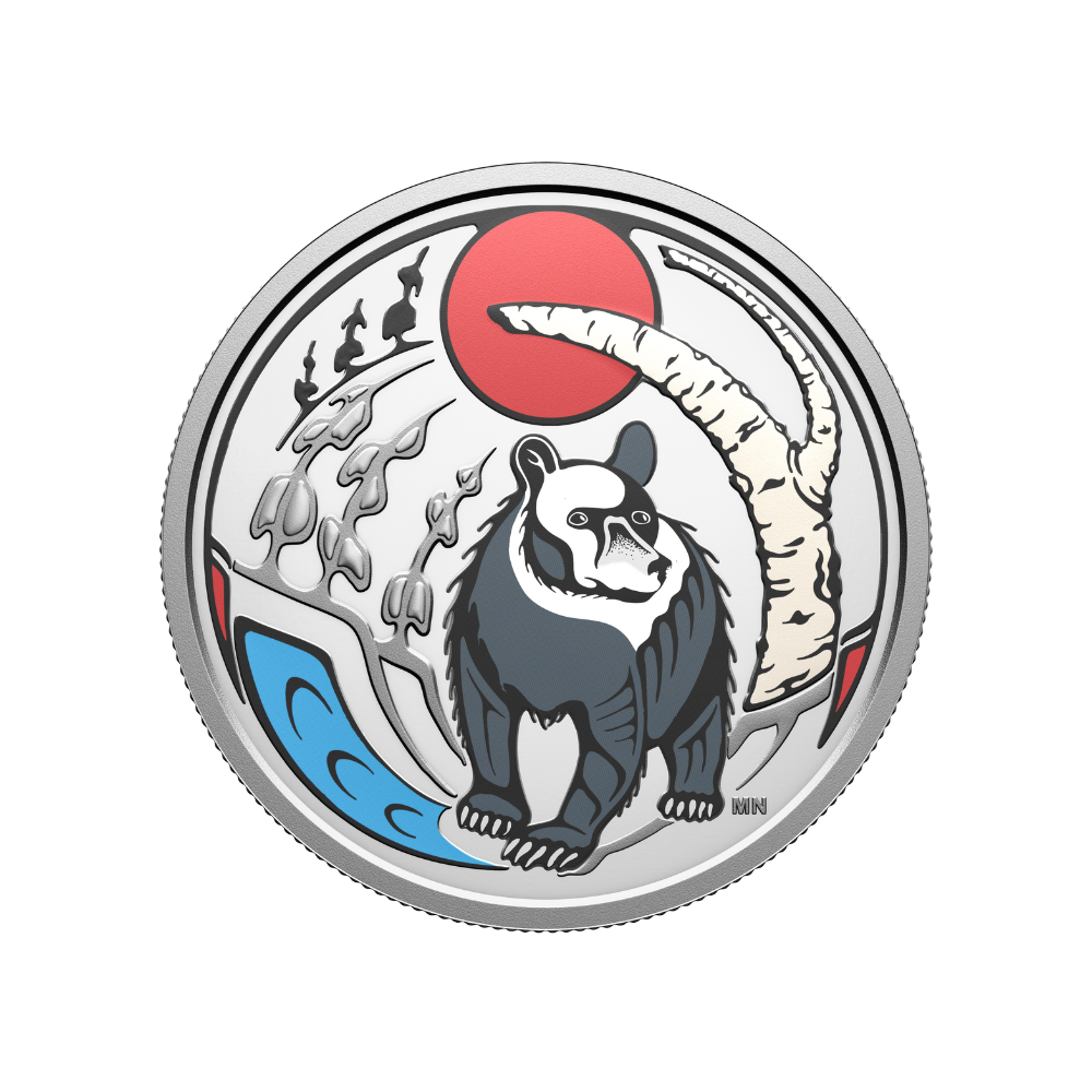 Clan Animals: Bear 3/4 Oz Fine Silver Coin Royal Canadian Mint
