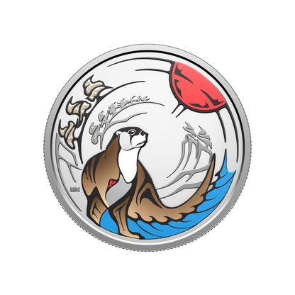 Clan Animals: Otter 3/4 Oz Fine Silver Coin Royal Canadian Mint