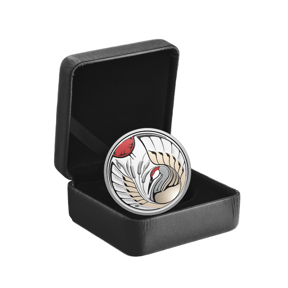 Clan Animals: Sandhill Crane 3/4 Oz Fine Silver Coin Royal Canadian Mint