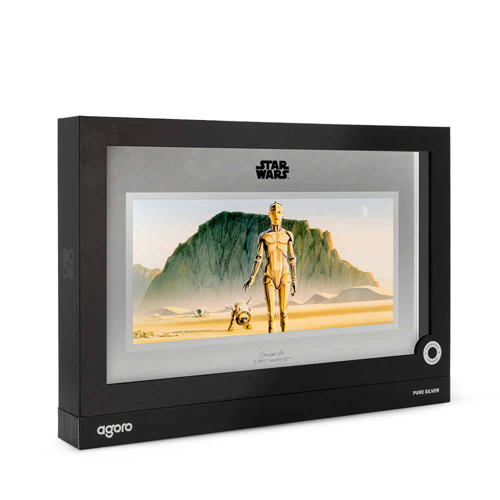 Star Wars™ Concept Art  C-3PO™ and R2-D2™ Silver Collectible Foil AGORO