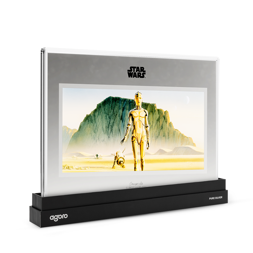 Star Wars™ Concept Art  C-3PO™ and R2-D2™ Silver Collectible Foil AGORO