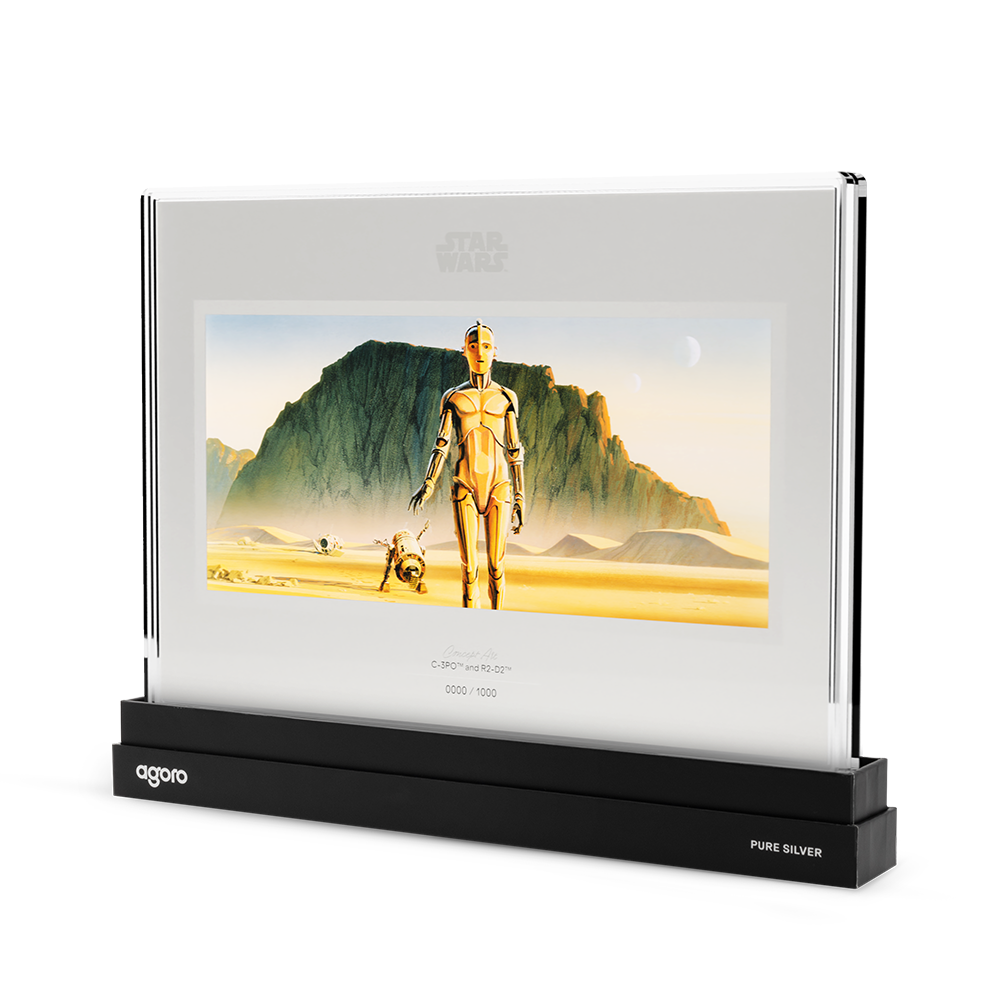 Star Wars™ Concept Art  C-3PO™ and R2-D2™ Silver Collectible Foil AGORO