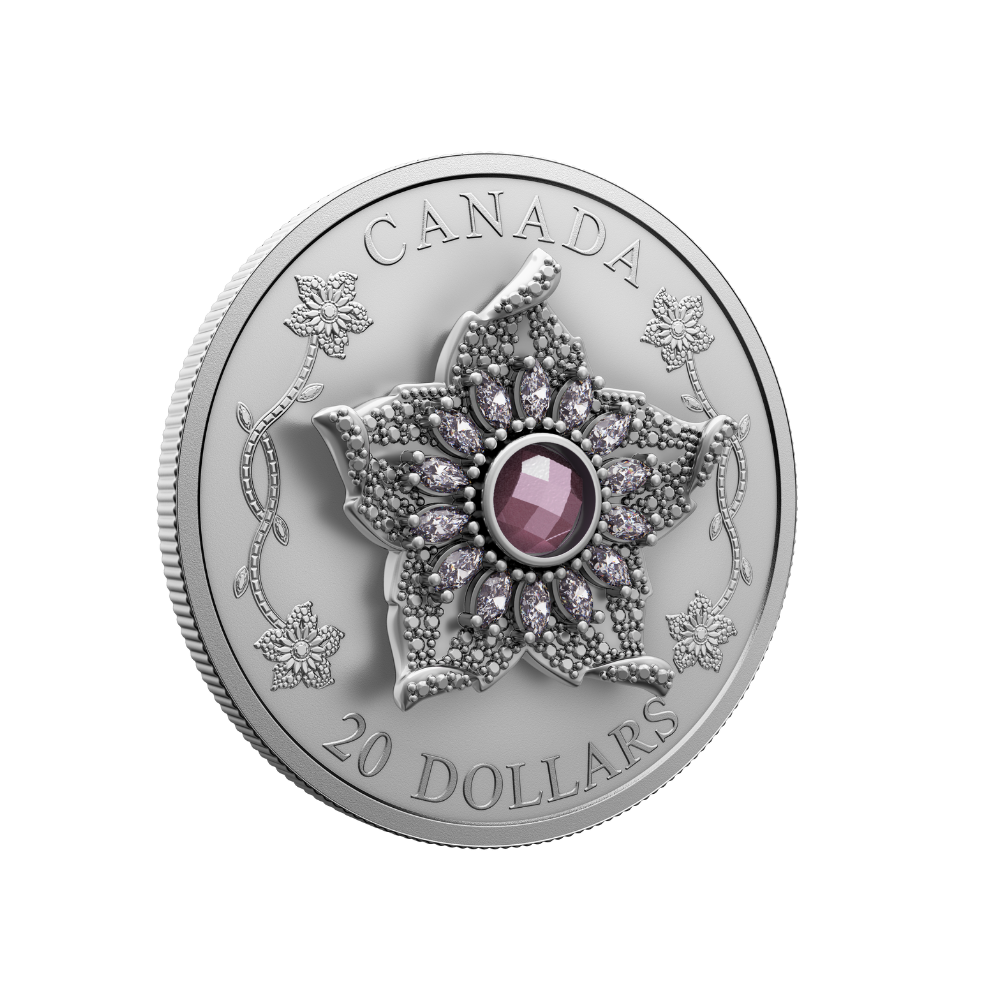 Crown Jewels Series Williamson Diamond Brooch 1 Oz Fine Silver Coin