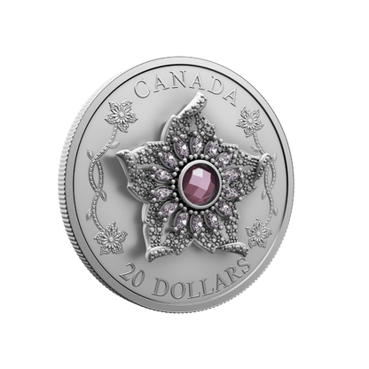 Crown Jewels Series Williamson Diamond Brooch 1 Oz Fine Silver Coin