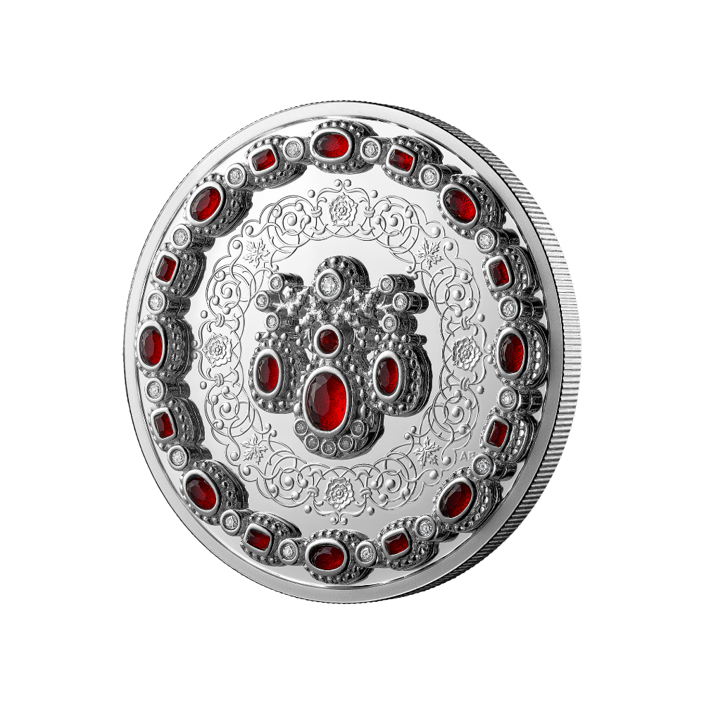Crown Jewels: A Tribute to the 100th Anniversary of the Birth of Queen Elizabeth II 1 Oz Fine Silver Coin Royal Canadian Mint