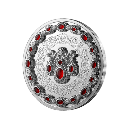 Crown Jewels: A Tribute to the 100th Anniversary of the Birth of Queen Elizabeth II 1 Oz Fine Silver Coin Royal Canadian Mint