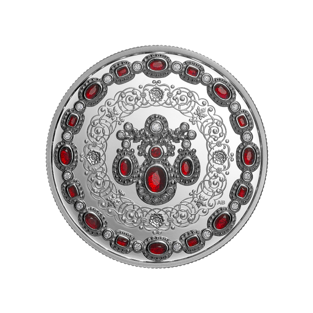 Crown Jewels: A Tribute to the 100th Anniversary of the Birth of Queen Elizabeth II 1 Oz Fine Silver Coin Royal Canadian Mint