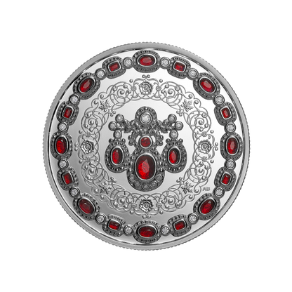 Crown Jewels: A Tribute to the 100th Anniversary of the Birth of Queen Elizabeth II 1 Oz Fine Silver Coin Royal Canadian Mint