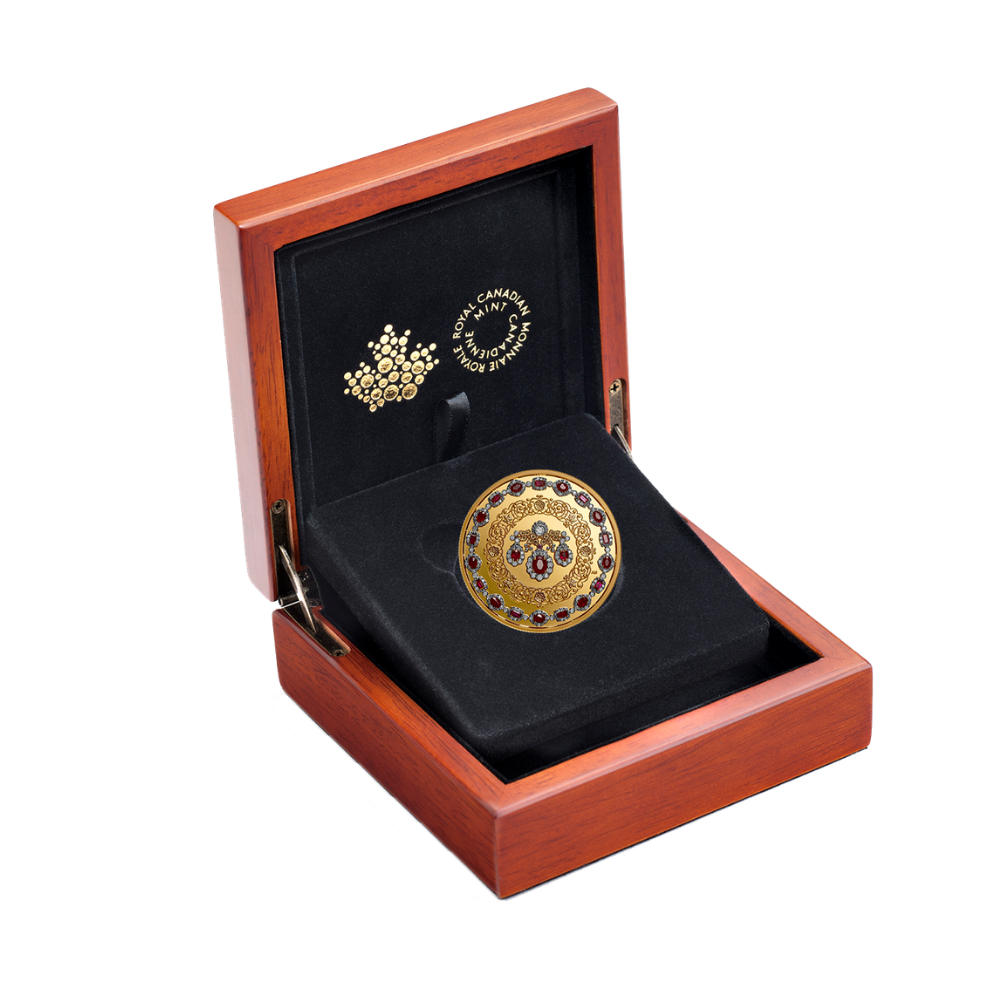 Crown Jewels: A Tribute to the 100th Anniversary of the Birth of Queen Elizabeth II Pure Gold Coin Royal Canadian Mint