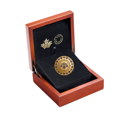 Crown Jewels: A Tribute to the 100th Anniversary of the Birth of Queen Elizabeth II Pure Gold Coin Royal Canadian Mint