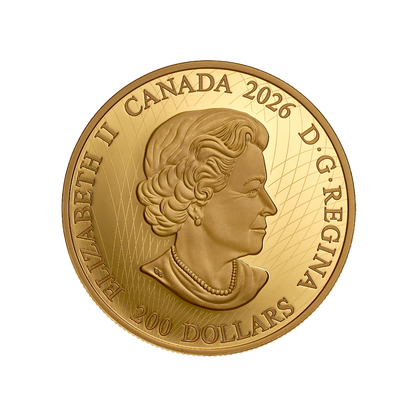 Crown Jewels: A Tribute to the 100th Anniversary of the Birth of Queen Elizabeth II Pure Gold Coin Royal Canadian Mint