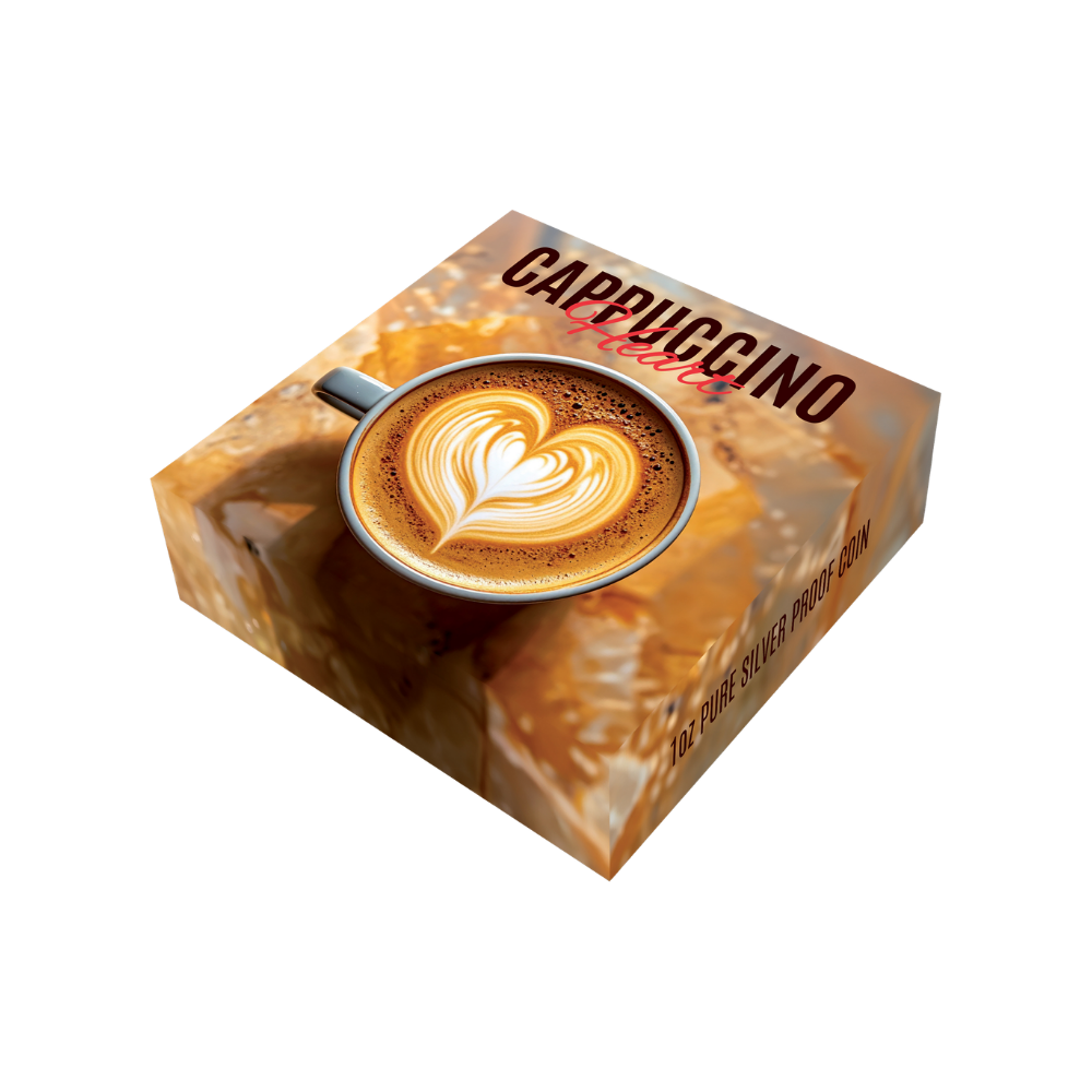 Cuppuccino Heart Food and Drinks 1 Oz Silver Coin 2026
