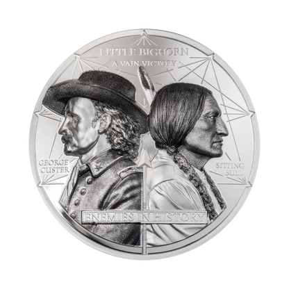 Custer vs Sitting Bull Enemies in History 2 Oz Silver Coin 2026 CIT