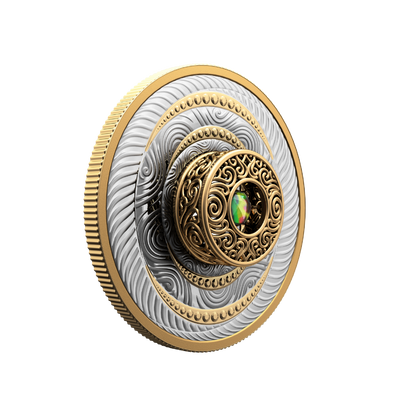 DANCING AMMOLITE AIR Elements of Nature Silver Coin $20 Canada 2024