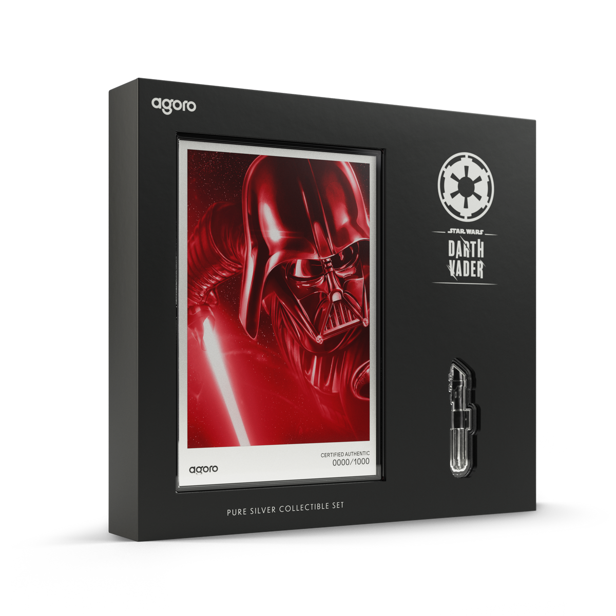 Star Wars™ Darth Vader™ Lightsaber Silver Collectible Set Agoro