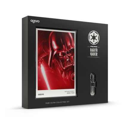 Star Wars™ Darth Vader™ Lightsaber Silver Collectible Set Agoro