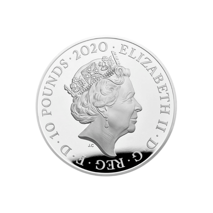 DAVID BOWIE Music Legends 5 Oz Silver Coin 10 Pounds United Kingdom 2020