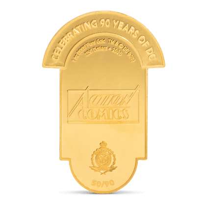 90 Years of DC The Man of Steel Pure Gold Collectible obverse AGORO