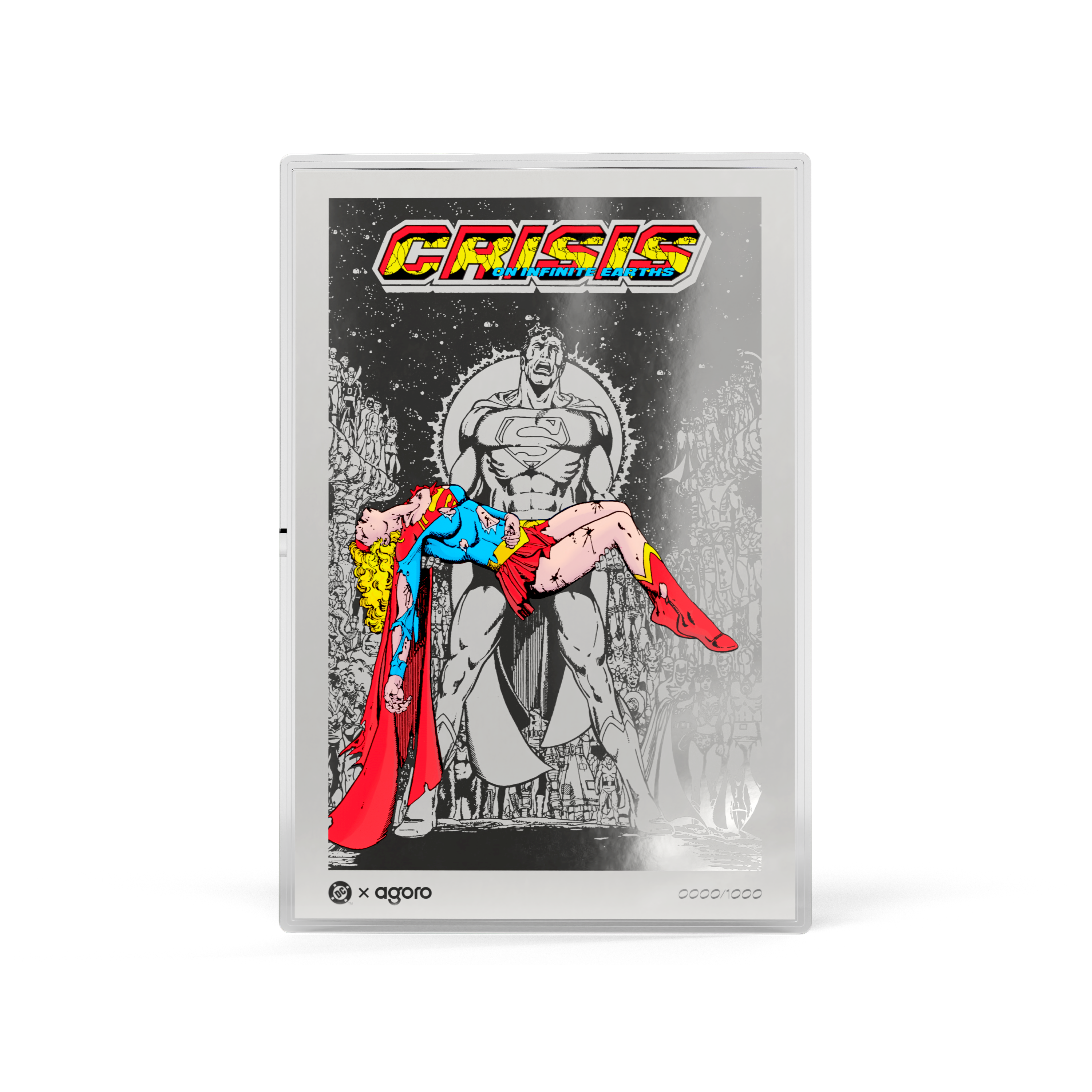 Death of Supergirl Crisis on Infinite Earths (1985) #7 Silver Collectible Foil AGORO