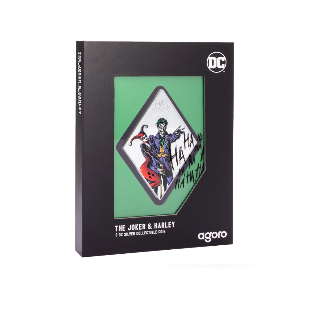 THE JOKER™ & HARLEY QUINN™ 3 Oz Silver Collectible Coin