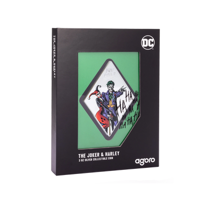 THE JOKER™ & HARLEY QUINN™ 3 Oz Silver Collectible Coin
