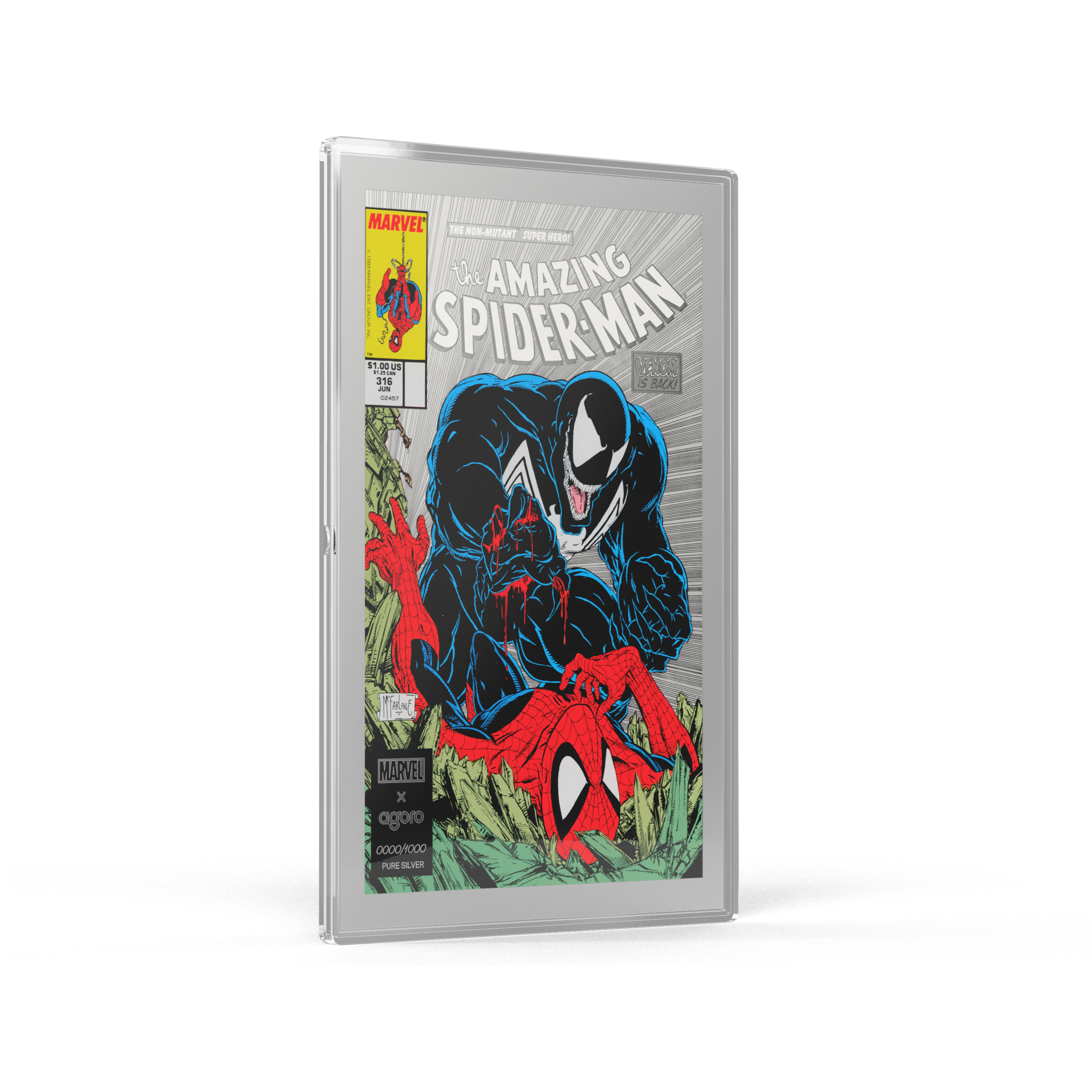 Marvel The Amazing Spiderman #316: Venom Unleashed Silver Collectible Foil AGORO