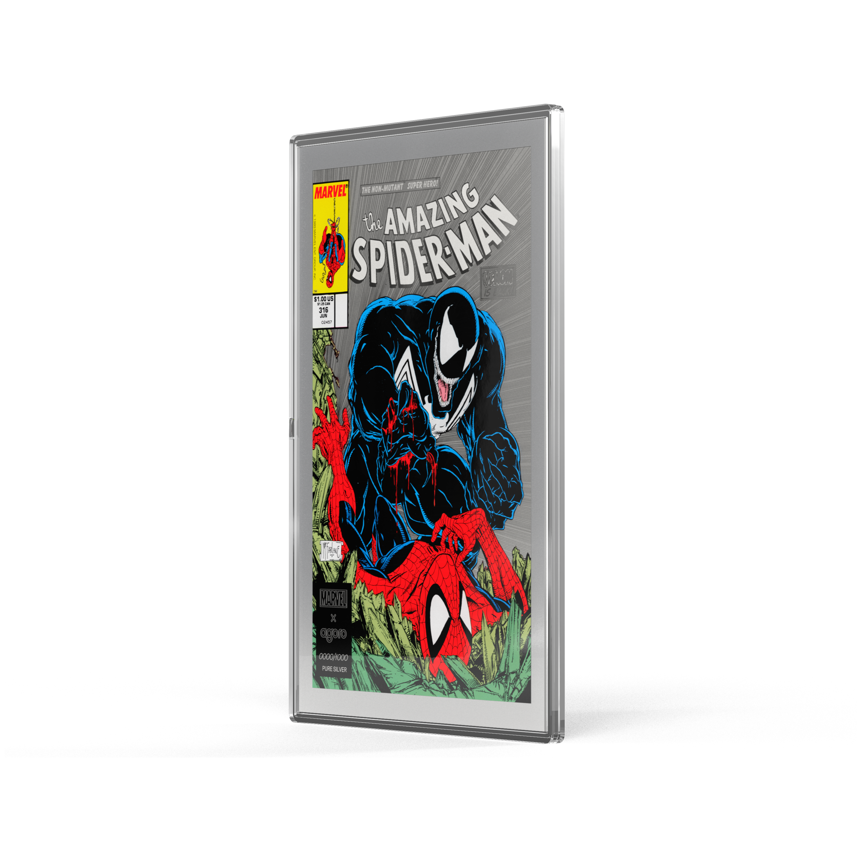 Marvel The Amazing Spiderman #316: Venom Unleashed Silver Collectible Foil AGORO
