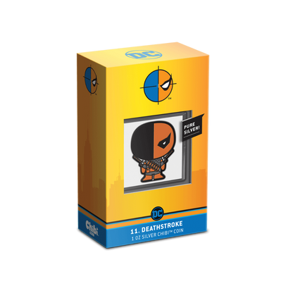 DEATHSTROKE™ DC Comic Series Chibi 1 Oz Silver Coin $2 Niue 2021