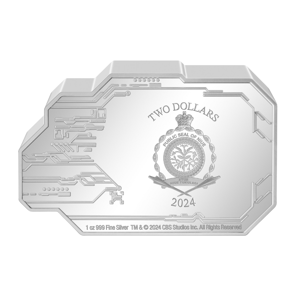 DEEP SPACE NINE Space Station 1 Oz Silver Coin $2 Niue 2024
