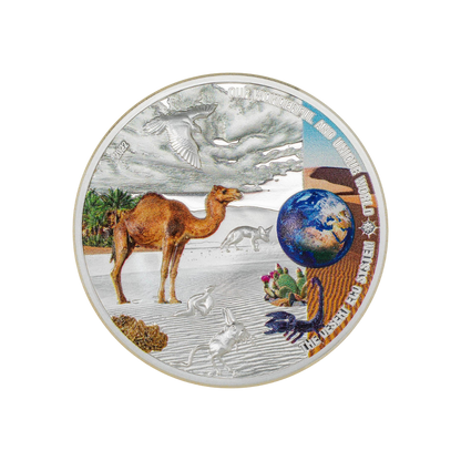 DESERT Our Earth Ecosystems 2 Oz Silver Coin $10 Palau 2022