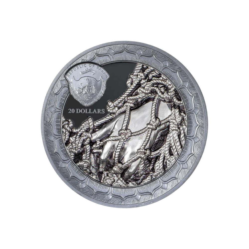 DISILLUSION Eternal Sculptures II 3 Oz Silver Coin $20 Palau 2023