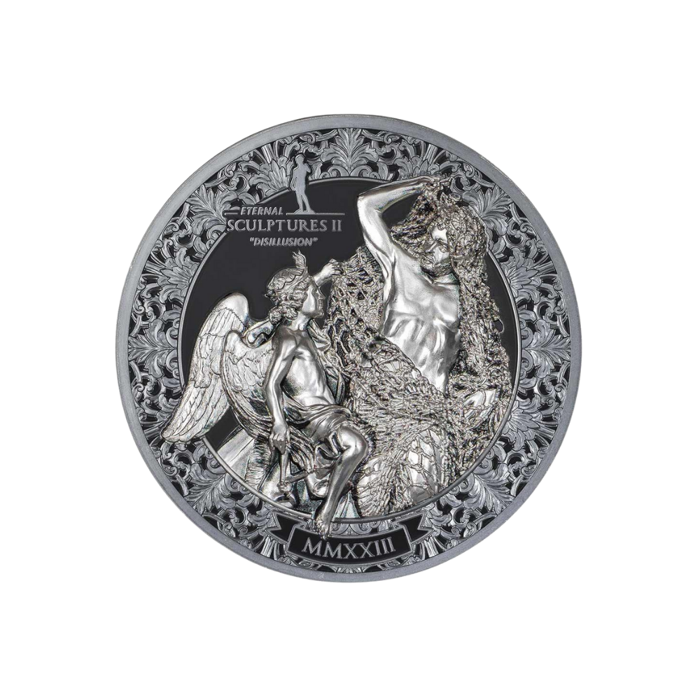 DISILLUSION Eternal Sculptures II 3 Oz Silver Coin $20 Palau 2023