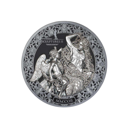 DISILLUSION Eternal Sculptures II 3 Oz Silver Coin $20 Palau 2023