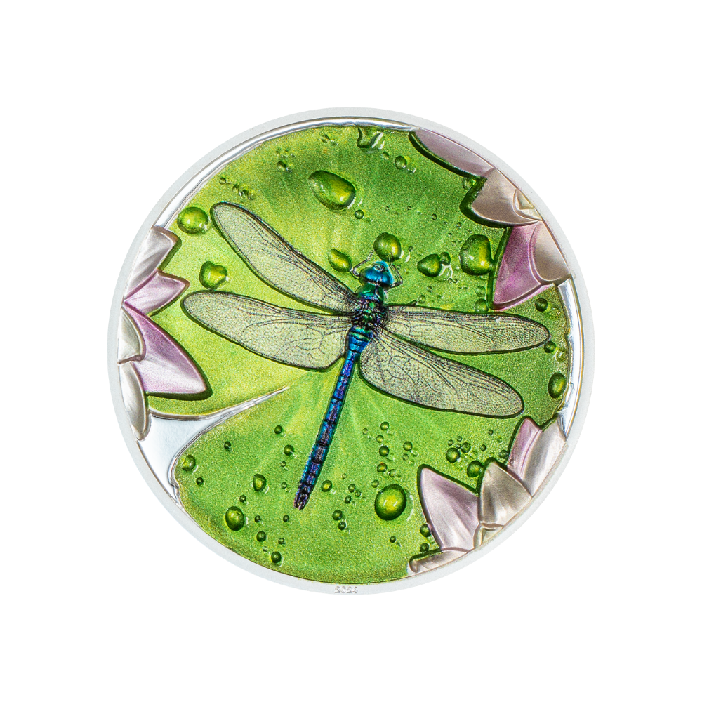 DRAGONFLY 1 Oz Silver Coin $5 Palau 2024