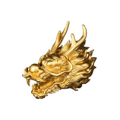 DRAGON HEAD 3D 3 Oz Silver Coin $5 Samoa 2024