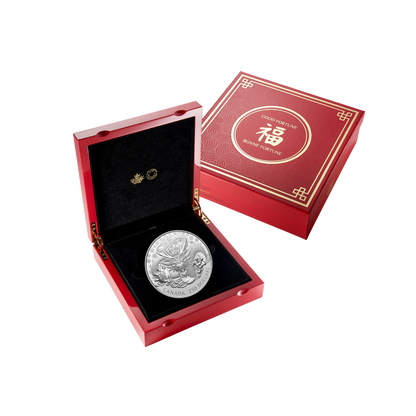 DRAGON Lunar Year 1 Kg Kilo Silver Coin $250 Canada 2024