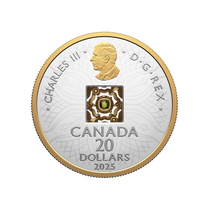 Dancing Ammolite: Elements of Nature Earth Fine Silver Coin Canada 2025